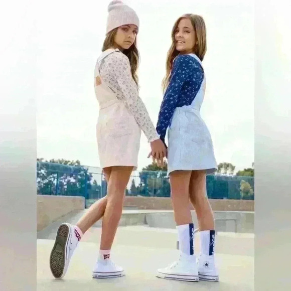 LEVI’S Girls Light‎ Pink Corduroy Jumper - Picture 8 of 9